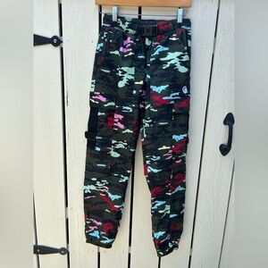 Cookies Camo Jogger Pants Cargo Pants Cargo Pockets Athleisure S1ze Small
